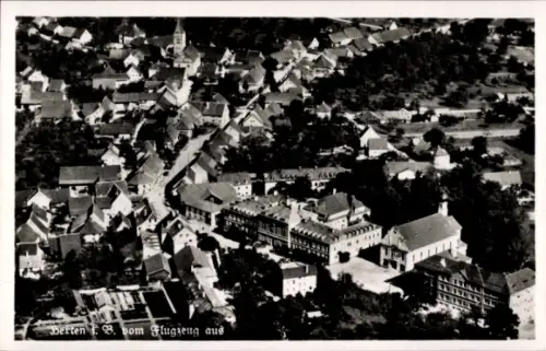 Ak Berten Berthen Nord, Luftaufnahme