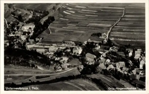 Ak Unterneubrunn Schleusegrund Thüringen, Luftaufnahme