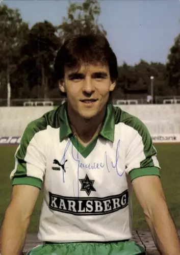 Autogrammkarte Fußballer Roman Geschlecht, FC Homburg, Autogramm