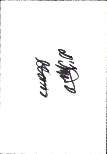 Autogrammkarte Unterschrift, Autogramm