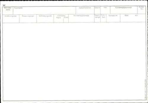 Autogrammkarte Unterschrift, Autogramm