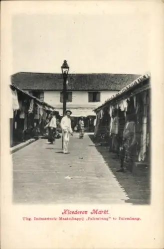 Ak Palembang, Sumatra, Indonesië, Kleederen Markt