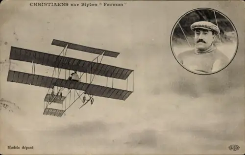 CPA Aviation, Christiaens sur Biplan Farman