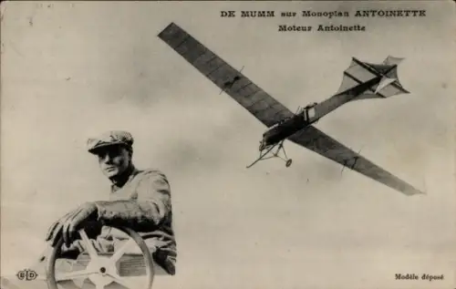 CPA Aviation, De Mumm sur Monoplan Antoinette