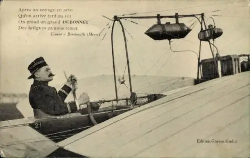 CPA Aviation, Apres un voyage en aero, Dubonnet