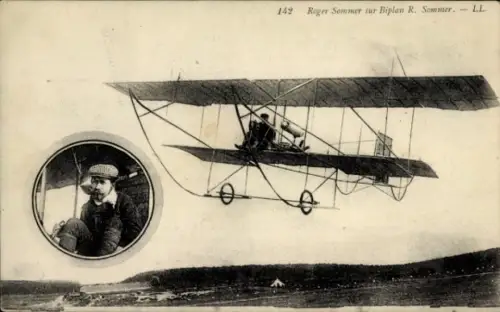 CPA Aviation, Roger Sommer sur Biplan R. Sommer