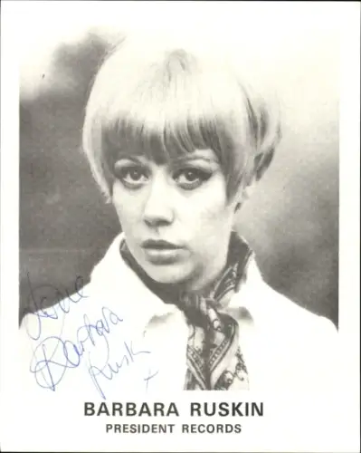 Ak Schauspielerin und Musikerin Barbara Ruskin, Portrait, Autogramm