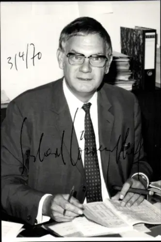 Foto Journalist Gerhard Löwenthal, Portrait, Autogramm
