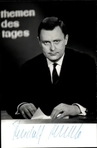 Foto Moderator Rudolf Radke, Portrait, Autogramm