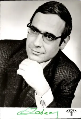 Ak Journalist Wolfgang Lobeck, ZDF, Portrait, Autogramm