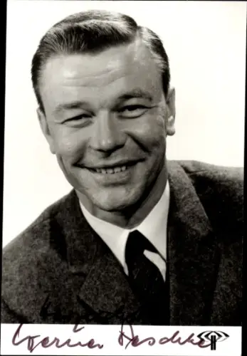 Ak Journalist Werner Peschke, ZDF, Portrait, Autogramm