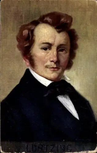 Künstler Ak Eichhorn, Deutscher Komponist Gustav Albert Lortzing, BKWI 874 35