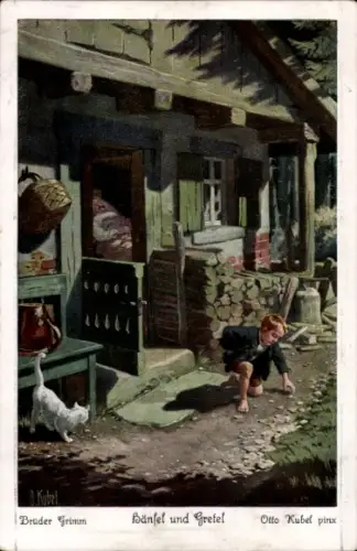 Künstler Ak Kubel, Otto, Märchen, Hänsel und Gretel, Gebrüder Grimm
