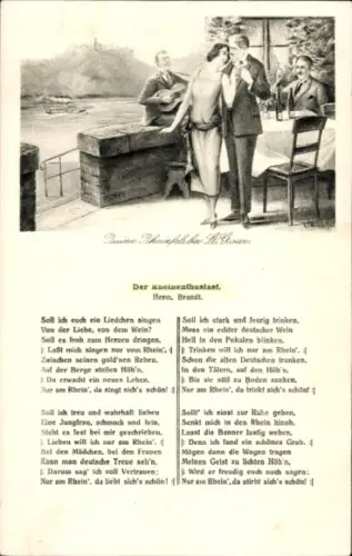 Lied Ak Der Rheinenthusiast, Hermann Brandt, Ruine Rheinfels