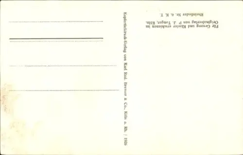 Lied Ak Der Rheinenthusiast, Hermann Brandt, Ruine Rheinfels