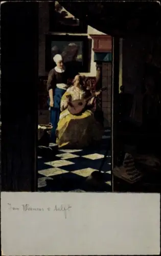 Künstler Ak Vermeer van Delft, Jan, Der Brief