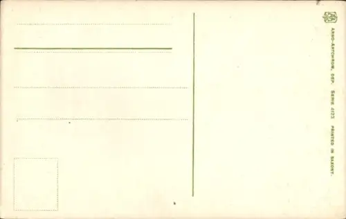 Ak Kind mit Blumenkorb, Portrait