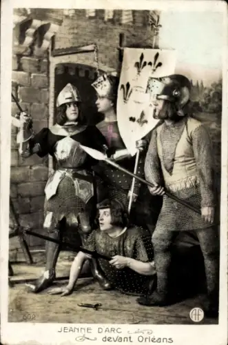 Ak Jeanne d'Arc devant Orleans, Patriotik