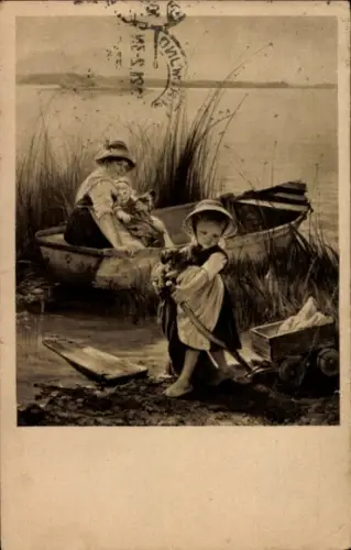 Künstler Ak Raupp, Karl, Verschiedene Passagiere