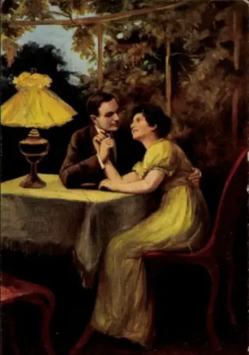 Künstler Ak Waldauer, G., Sommerabend