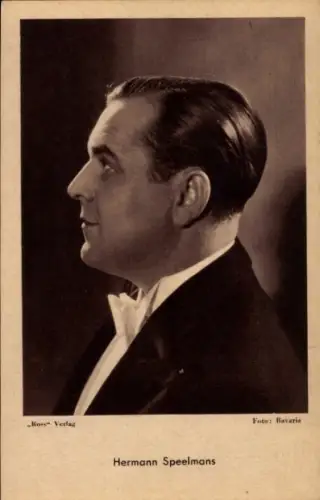 Ak Schauspieler Hermann Speelmans, Portrait