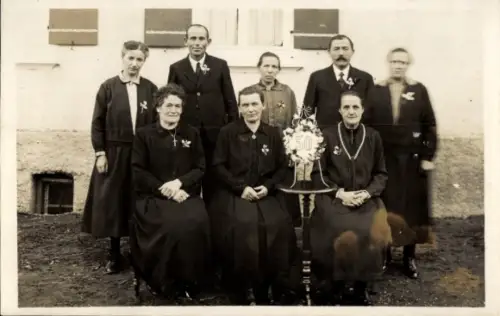 Foto Ak Festgesellschaft, 50. Jubiläum, Gruppenbild