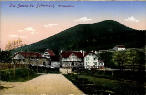 Ak Schirmeck Elsass Bas Rhin, Der Donon,  Landschaft, Berge, Gebäude