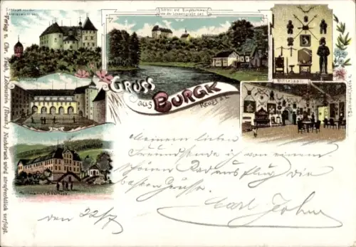 Litho Burgk Schleiz in Thüringen, Gesamtansicht