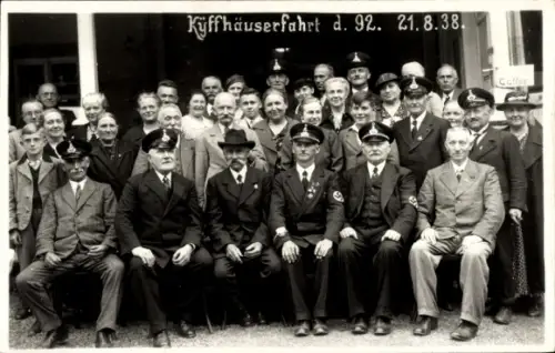 Foto Ak Kyffhäuserfahrt, Gruppenfoto