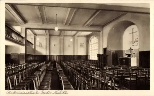 Ak Berlin Neukölln, Stadtmissionskirche, Lenaustraße 1-4