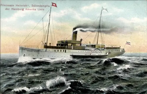 Ak Dampfschiff Prinzessin Heinrich, HAPAG Seebäderdienst