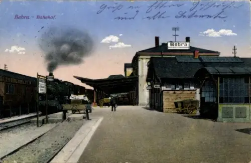 Ak Bebra an der Fulda Hessen, Bahnhof, Gleisansicht