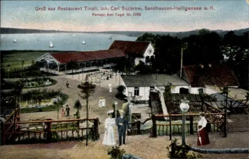 Ak Berlin Reinickendorf Heiligensee, Restaurant Tivoli, Sandhausen-Heiligensee