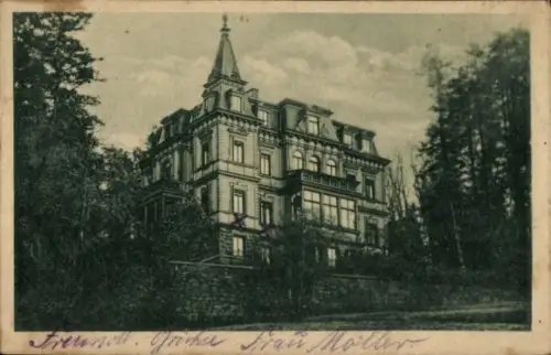 Ak Friedrichroda im Thüringer Wald, Villa Waldfrieden,  Besitzer Karl Reich, 