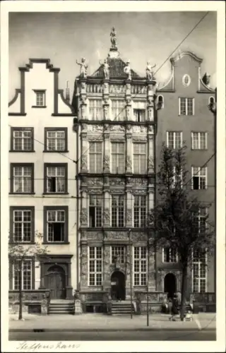 Foto Ak Gdańsk Danzig, Steffenshaus, Zlota Kamienica