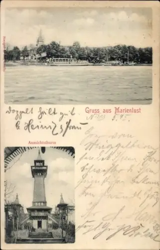 Ak Berlin Köpenick, Marienlust, Aussichtsturm