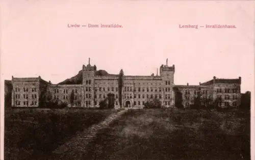 Ak Lwiw Lwów Lemberg Léopol Ukraine, Invalidenhaus,  Dom inwalldów, Lemberg