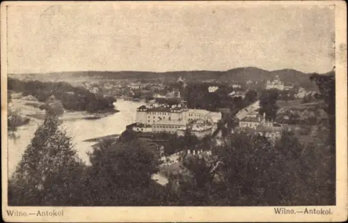Ak Antakalnis Antokol Vilnius Wilna Litauen, Blick auf den Ort