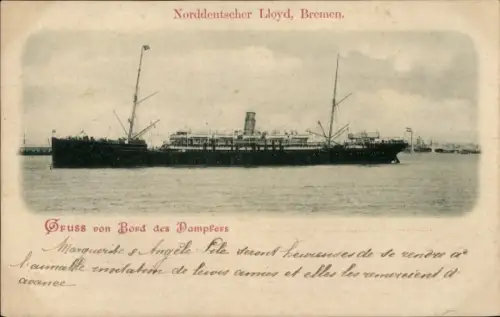 Ak Dampfer Weimar, Norddeutscher Lloyd