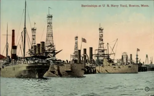 Ak Amerikanisches Kriegsschiff U.S. Navy Yard