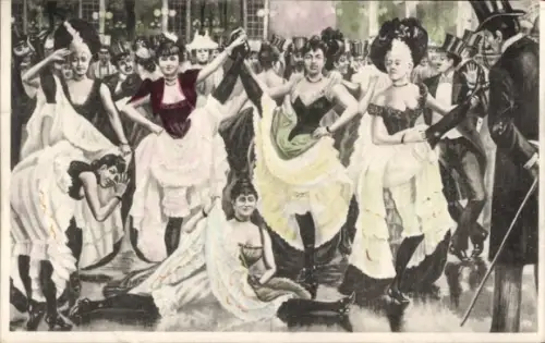 Ak Tanzende Frauen, Gruppenfoto