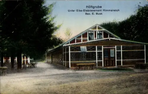 Ak Höftgrube Wingst in Niedersachsen, Unter-Elbe-Etablissement Himmelreich