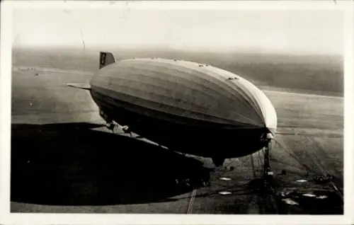 Ak LZ 130 Graf Zeppelin, vor dem Start auf dem Luftschiffhafen Rhein-Main