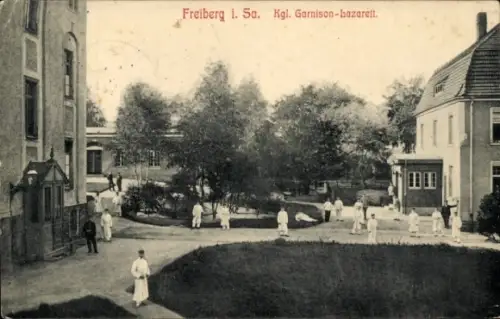 Ak Freiberg in Sachsen, Garnison-Lazarett