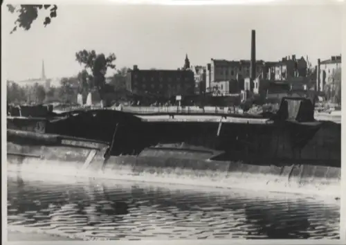 Original Foto Berlin Treptow, Schifffahrt auf der Spree, um 1948
