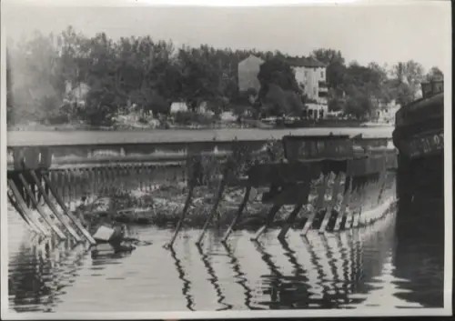 Original Foto Berlin Treptow, Schifffahrt auf der Spree, um 1948