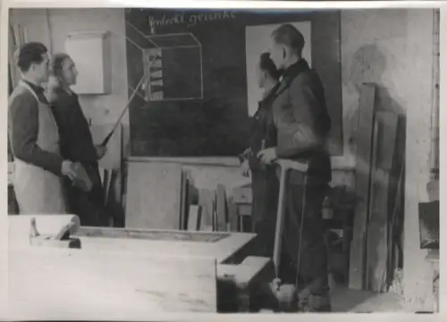 Original Foto Berlin Weißensee, Langhansstraße 64, Tischlerei Springer, um 1948