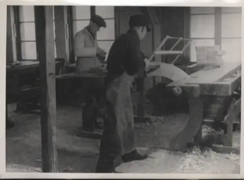 Original Foto Berlin Weißensee, Langhansstraße 64, Tischlerei Springer, um 1948