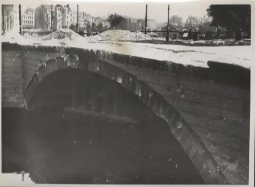 Original Foto Berlin Kreuzberg, Baerwaldbrücke, um 1945/46