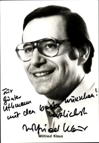 Ak Schauspieler Wilfried Klaus, Portrait